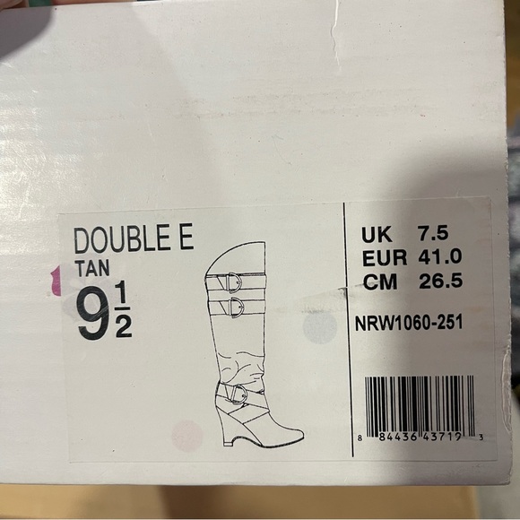 Not rated, tan, over the knee boots, women’s size 9.5, worn only twice - Picture 9 of 9